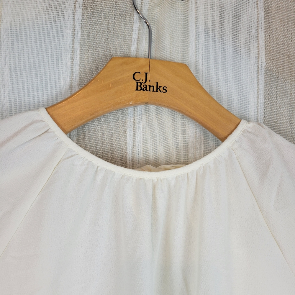 Hill House Cream Maxi Dress with Long Puff Sleeves - Picture 5 of 12